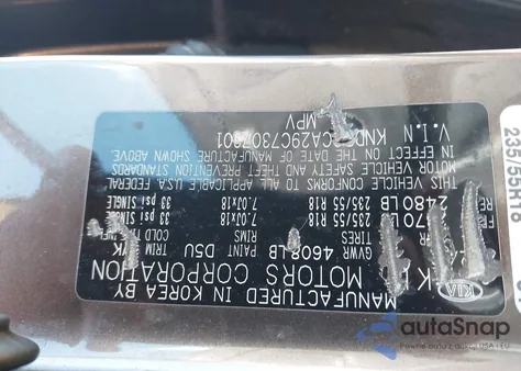 2012 Kia Sportage Ex from USA, damaged, VIN KNDPCCA29C7307301